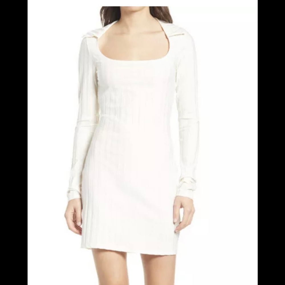 Reformation Women’s Vittoria Ribbed Knit Mini Dres